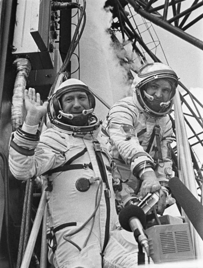 Russian Soyuz spacesuits