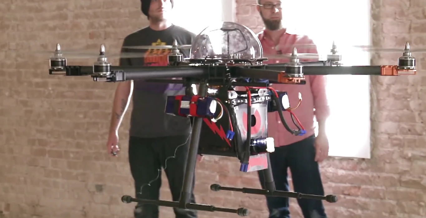 Chaotic Moon's CUPID is a drone that can taser people with an 80,000 volt shock