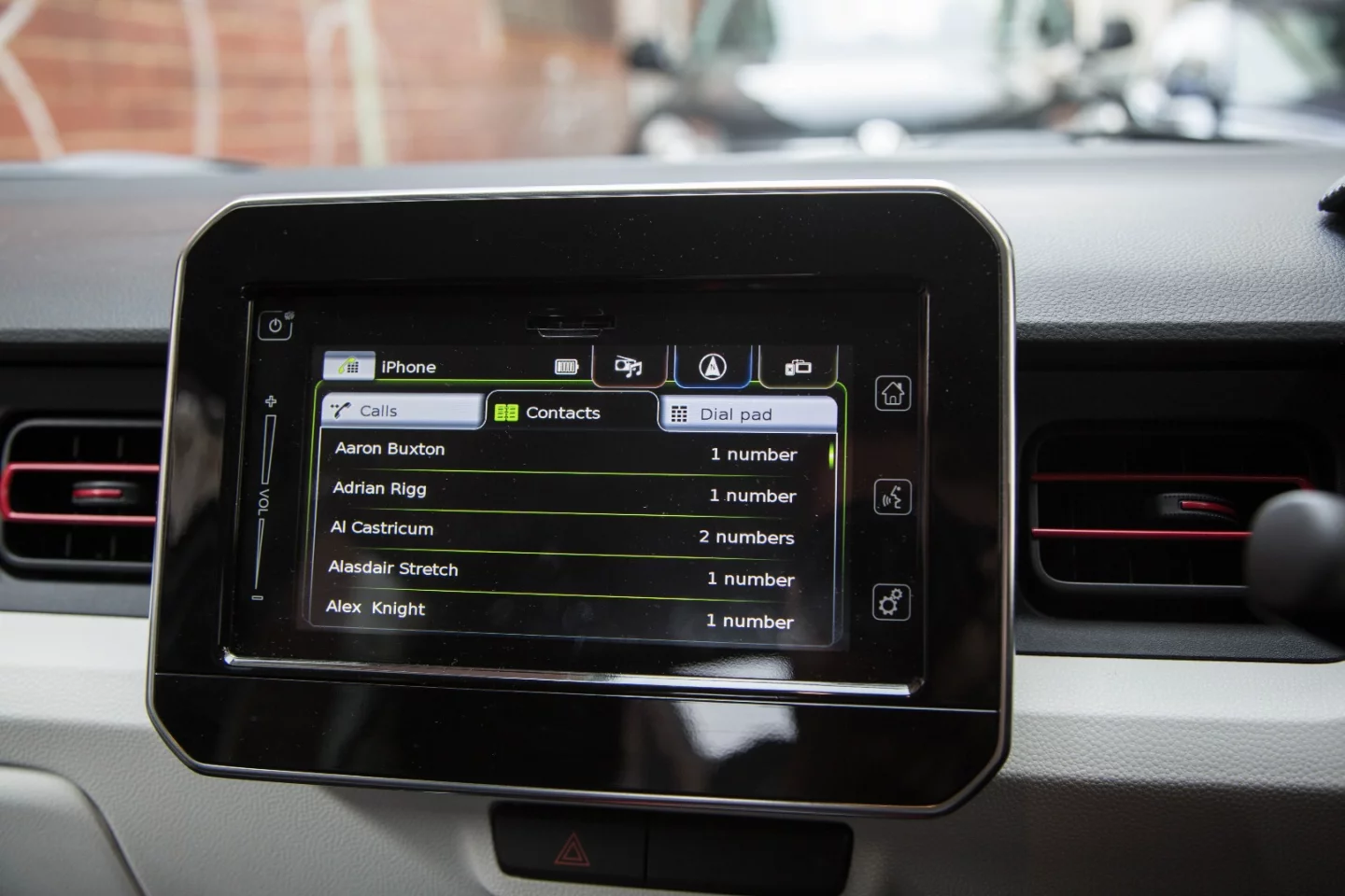 Bluetooth pairing worked quickly in the Suzuki Ignis
