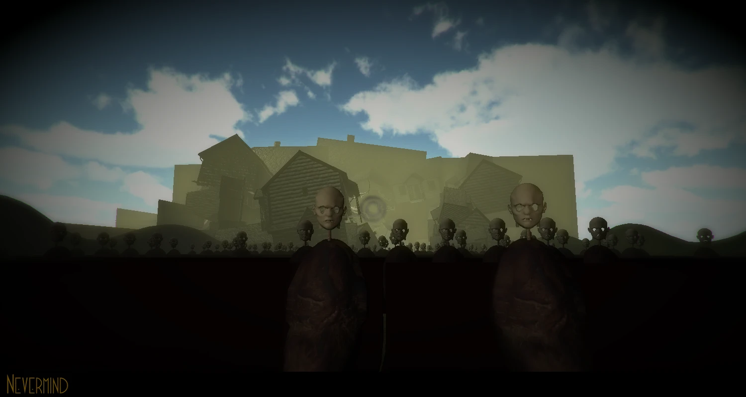 A set of disembodied heads (Photo: Nevermind)