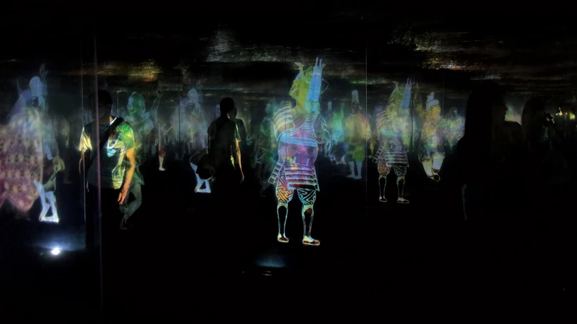 The maze features 56 holographic characters (Photo: TeamLab)
