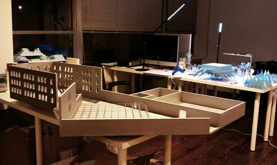 Scale model of Wendy's eventual home