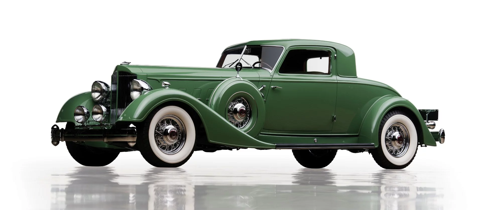 This 1934 Packard Twelve Individual Custom Stationary Coupe by Dietrich (Lot 233) sold just outside the top 100 cars of all time at $4,180,000, at the same time as besting the previous world record price for a Packard by nearly a million dollars. The previous record for a Packard was held by this 1934 Packard Twelve Runabout Speedster which sold at RM’s Scottsdale auction in January, 2006 for $3,190,000 (pictured directly below). The car which broke this nine-year-old record is one of just five surviving 1934 Eleventh Series Twelve Individual Custom Stationary Coupes, all but of which are held in long-term, private museum collections. There’s a great back story to the car, which involved a lot of detective work during its restoration, plus a few artifacts, which enabled the original Dietrich car to be recreated near atom perfect. The completed restoration took the 2005 Pebble Beach Concours d’Elegance by storm, winning First in Class, the CCCA Award of Excellence, and the Most Elegant Closed Car.