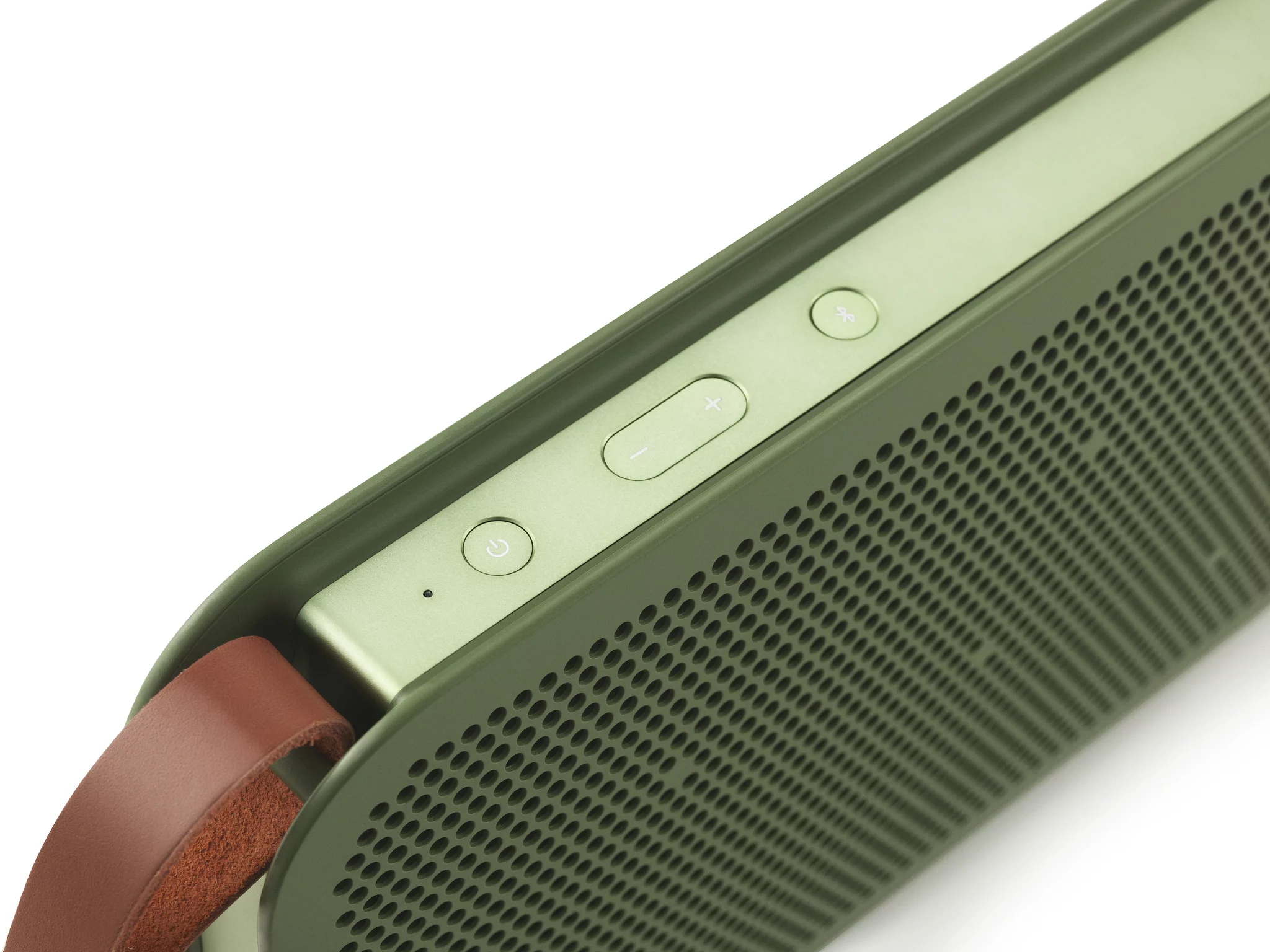 The BeoPlay A2, shown in green