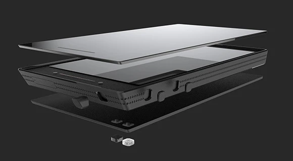 The developers plan to use a sapphire crystal display instead of glass