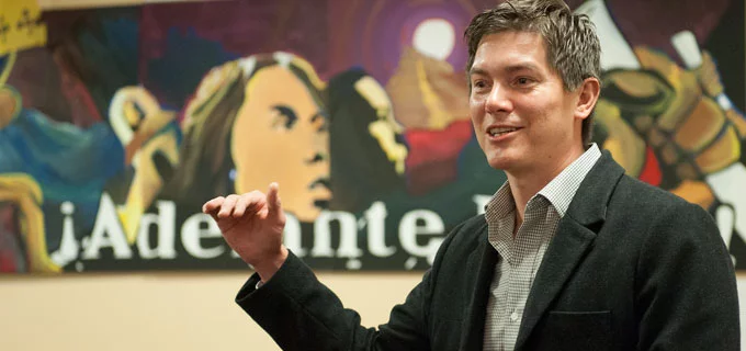 Assistant Professor Thomas Jaramillo and his co-authors concluded that it could be feasible to produce hydrogen in factory-scale electrolysis facilities at competitive costs (Photo: Linda A. Cicero)