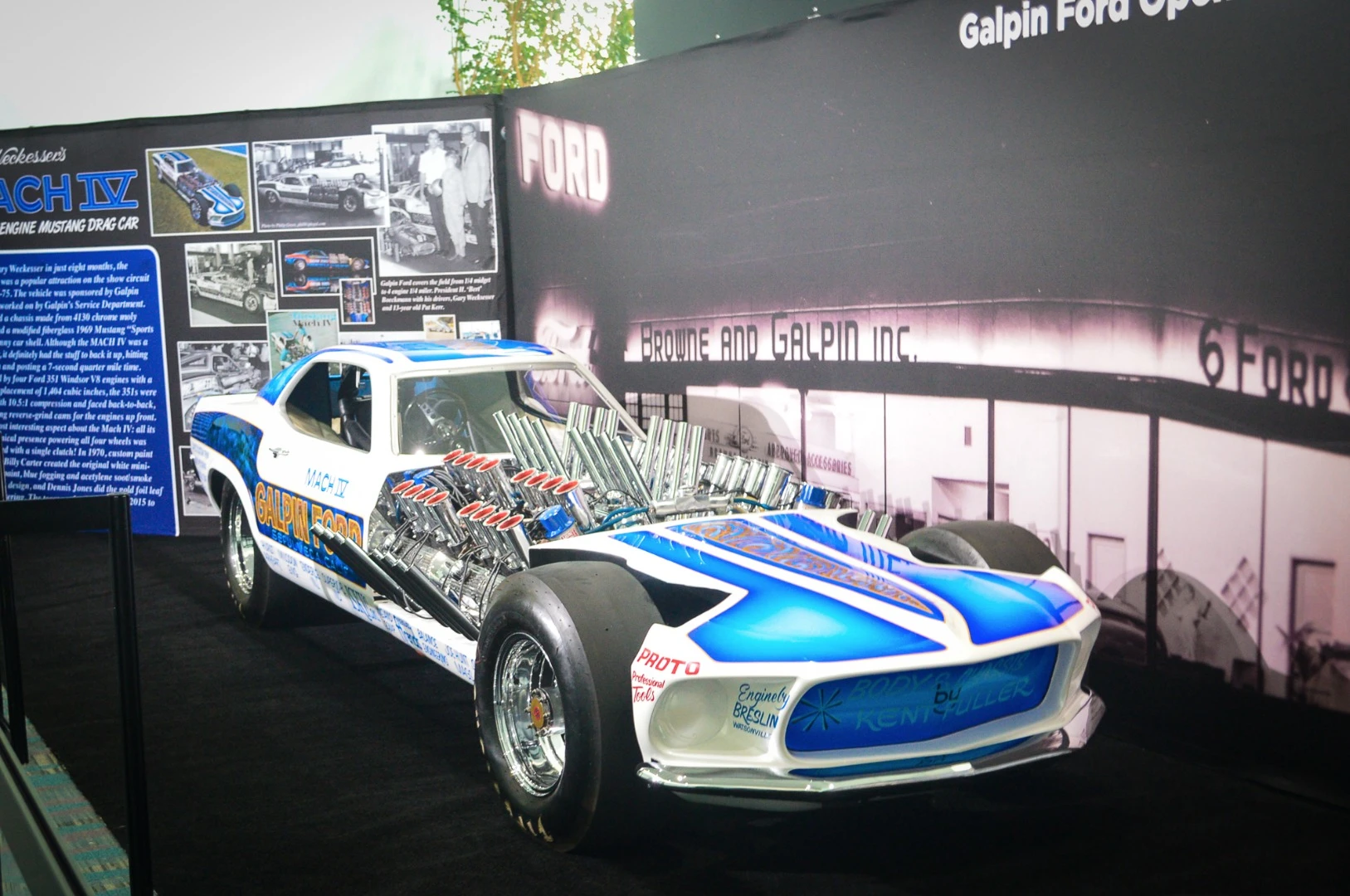 The radical Mach IV is powered by four Ford 351 Windsor V8 engines