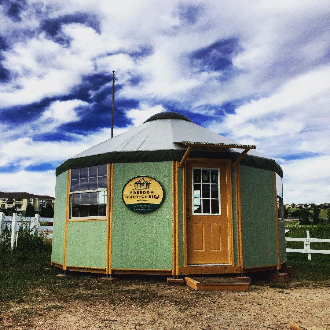 Aurora, Colorado-based Freedom Yurt-Cabins offers an updated take on the original small living movement