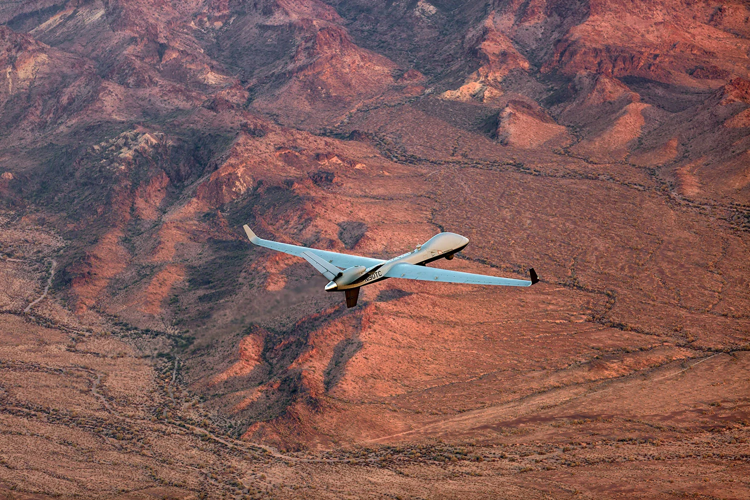 The SkyGuardian made the flight in 24 hours and two minutes