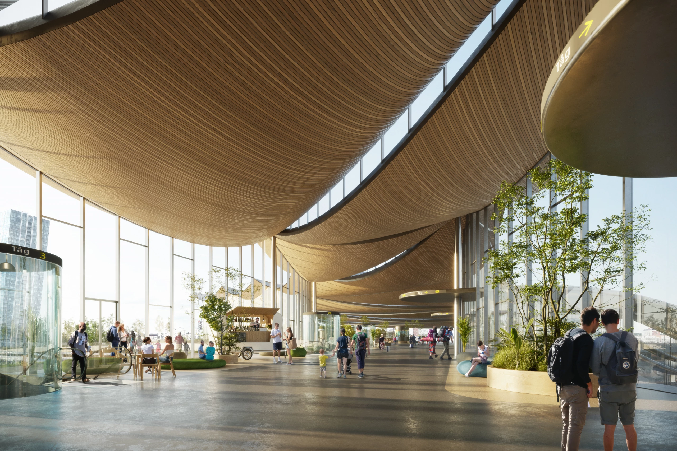 The Västerås Travel Center will measure 16,963 sq m (roughly 182,000 sq ft)