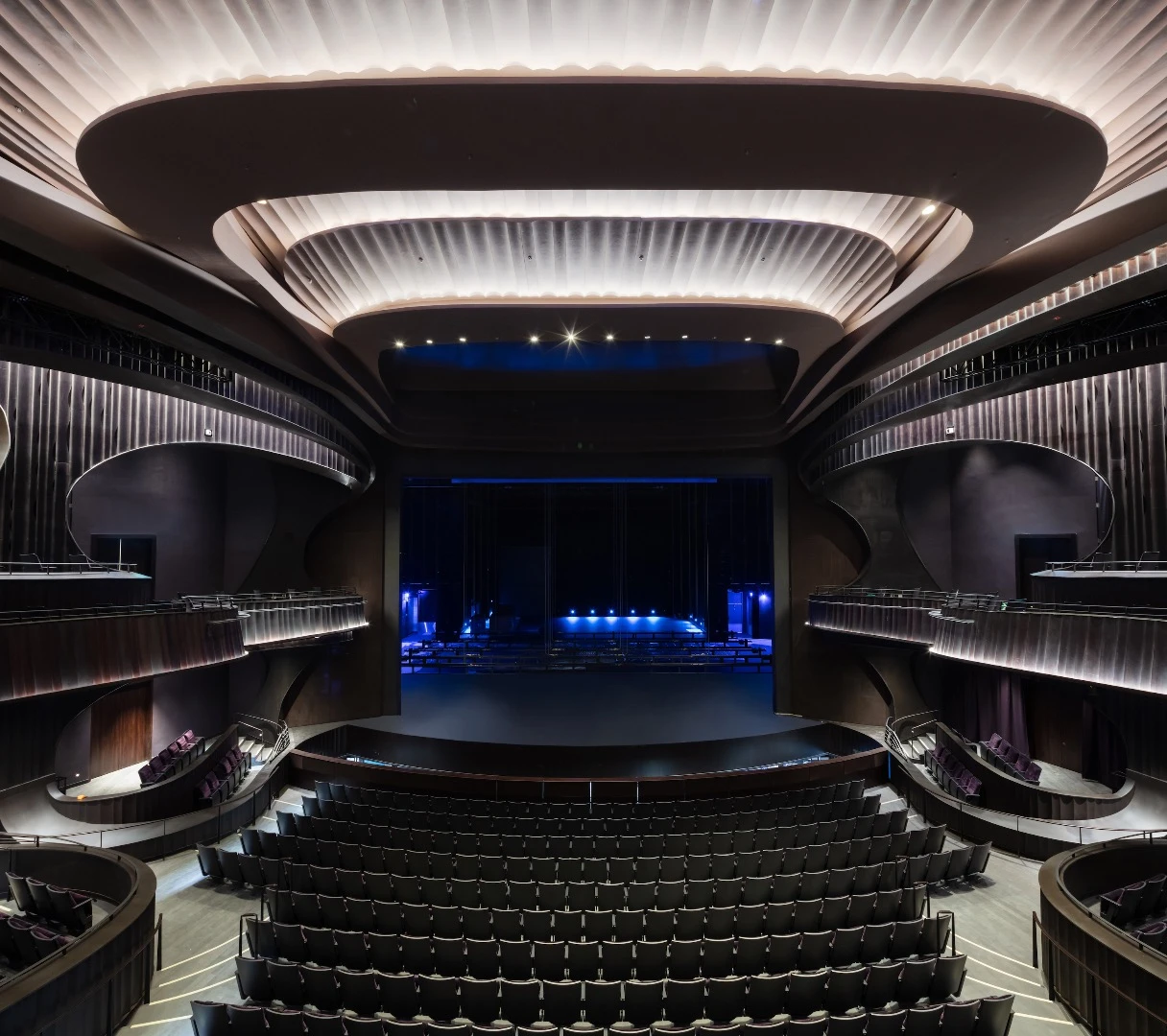 Inside the Xiqu Centre's 1,073-seat Grand Theatre