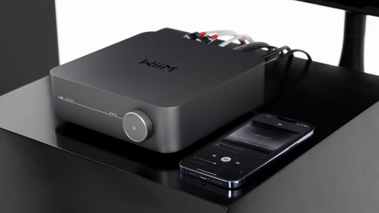 Listeners can access streaming services and tweak EQ via the Wiim Home app, or play straight from a favorite music app