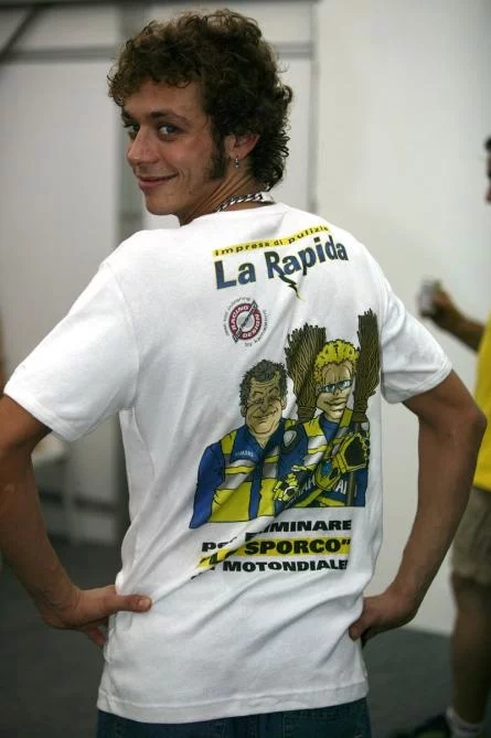 Rossi's world championship t-shirt in Malaysia - the week after Qatar