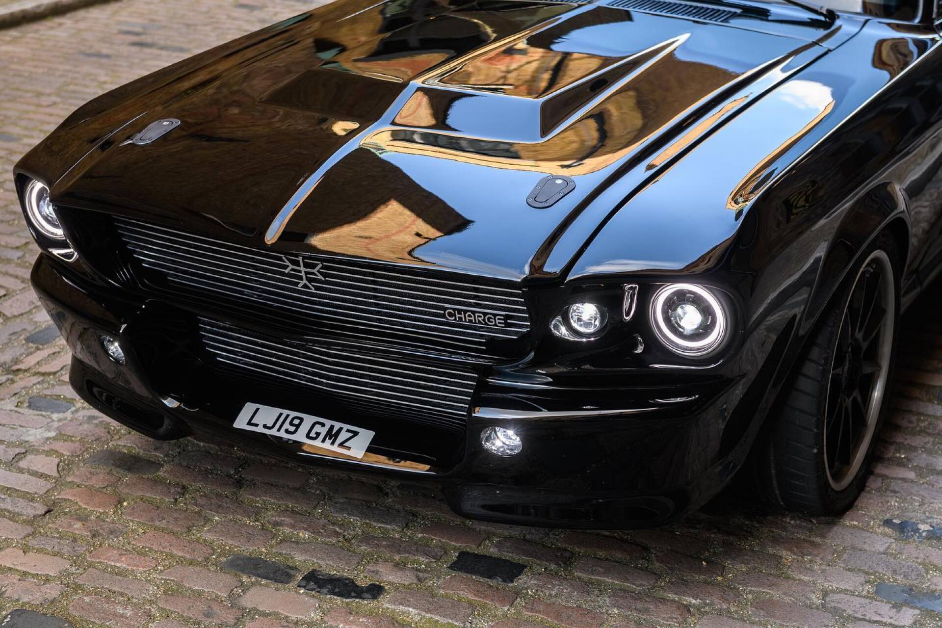 Stealthy, allelectric classic Mustang on its way to Goodwood