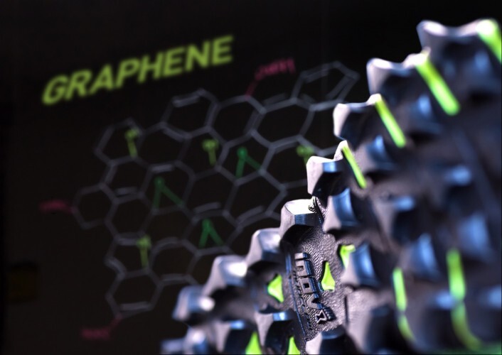 The grippy graphene-soled shoes by inov-8 will be available some time in 2018