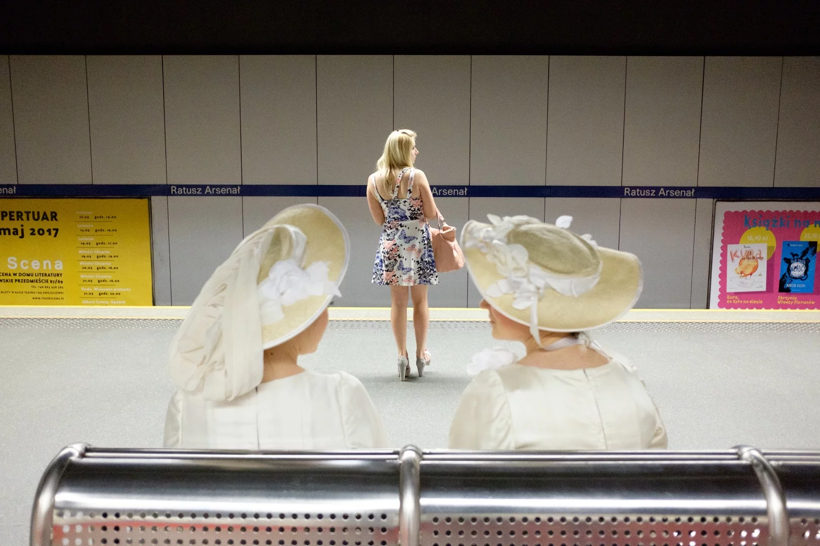 Taken in Warsaw, Poland at Ratusz Arsenał metro station in May 2017