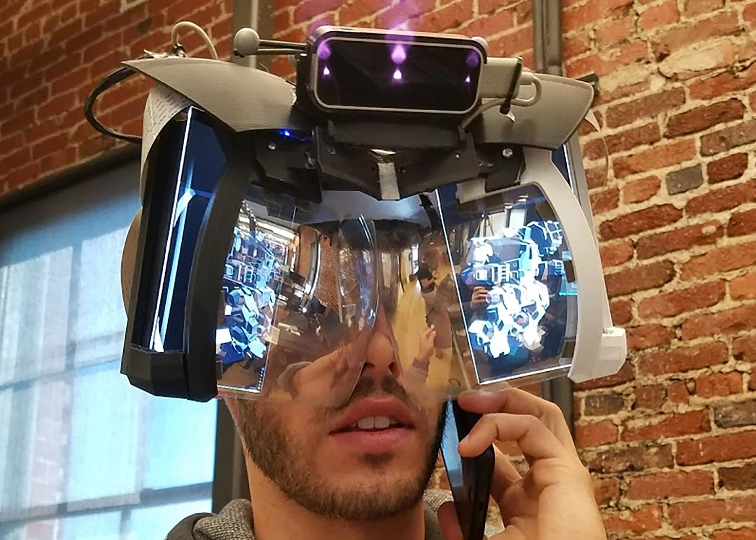 The final design of Project North Star has been trimmed down from earlier prototypes like this one