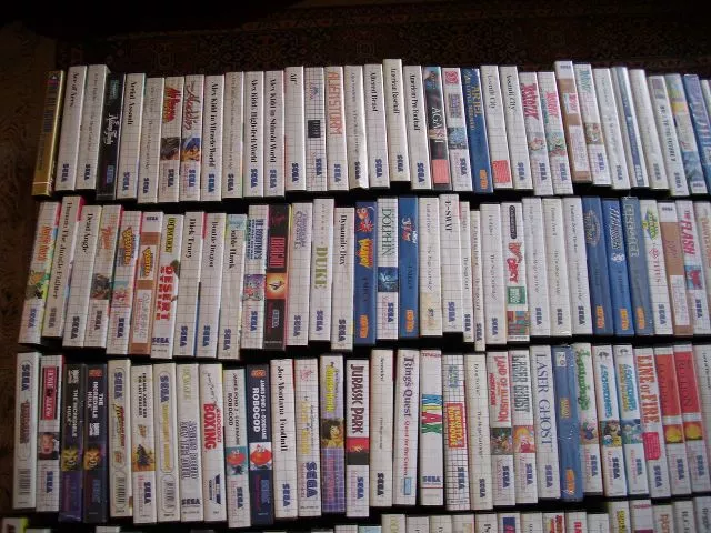 Hundreds of Sega Master System games which made up part of an eBay auction