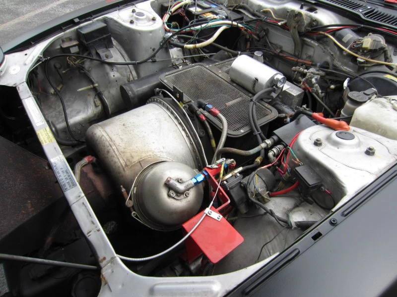 The car's ex-US Air Force Garrett GTP turboshaft engine