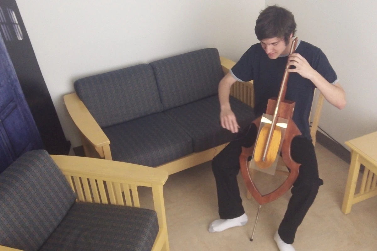 Electrical engineering student David Levi is about to embark on the first production run of his Magnetic Cello