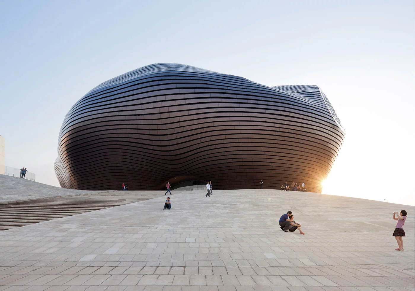 MAD Architects completed this spectacular alien-looking structure in 2011. The Ordos Museum, located in Mongolia near the Gobi desert