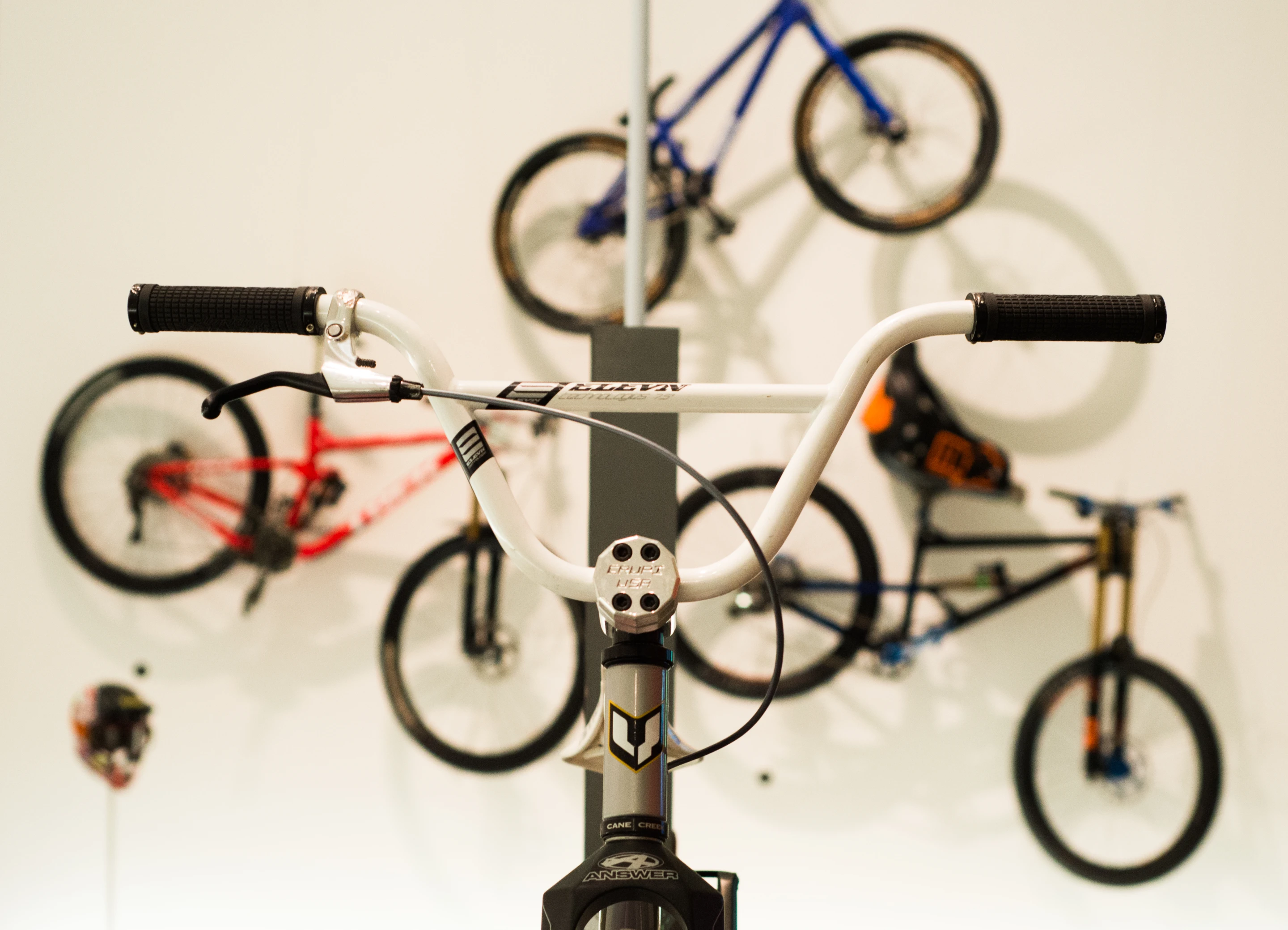 Bikes on display at the Cycle Revolution exhibition at the Design Museum in London
