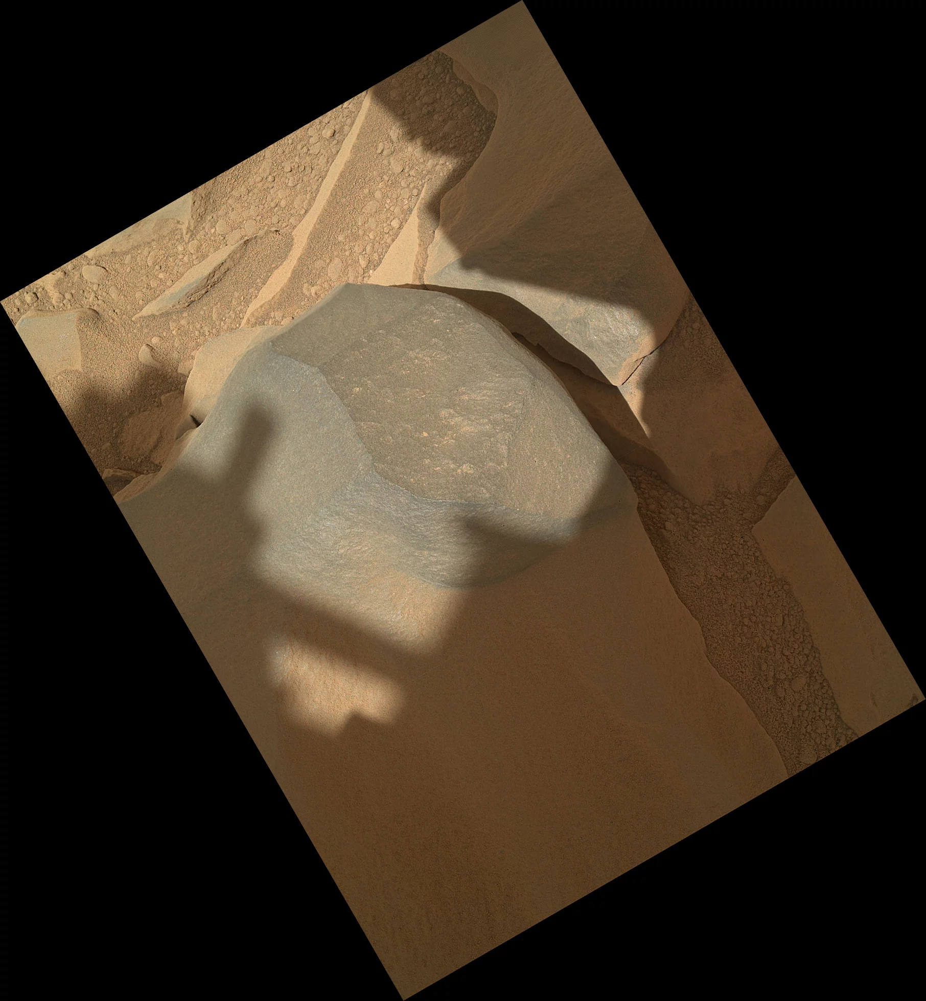 'Bathurst Inlet' Rock recently studied by Curiosity (Image: NASA/JPL-Caltech/Malin Space Science Systems)