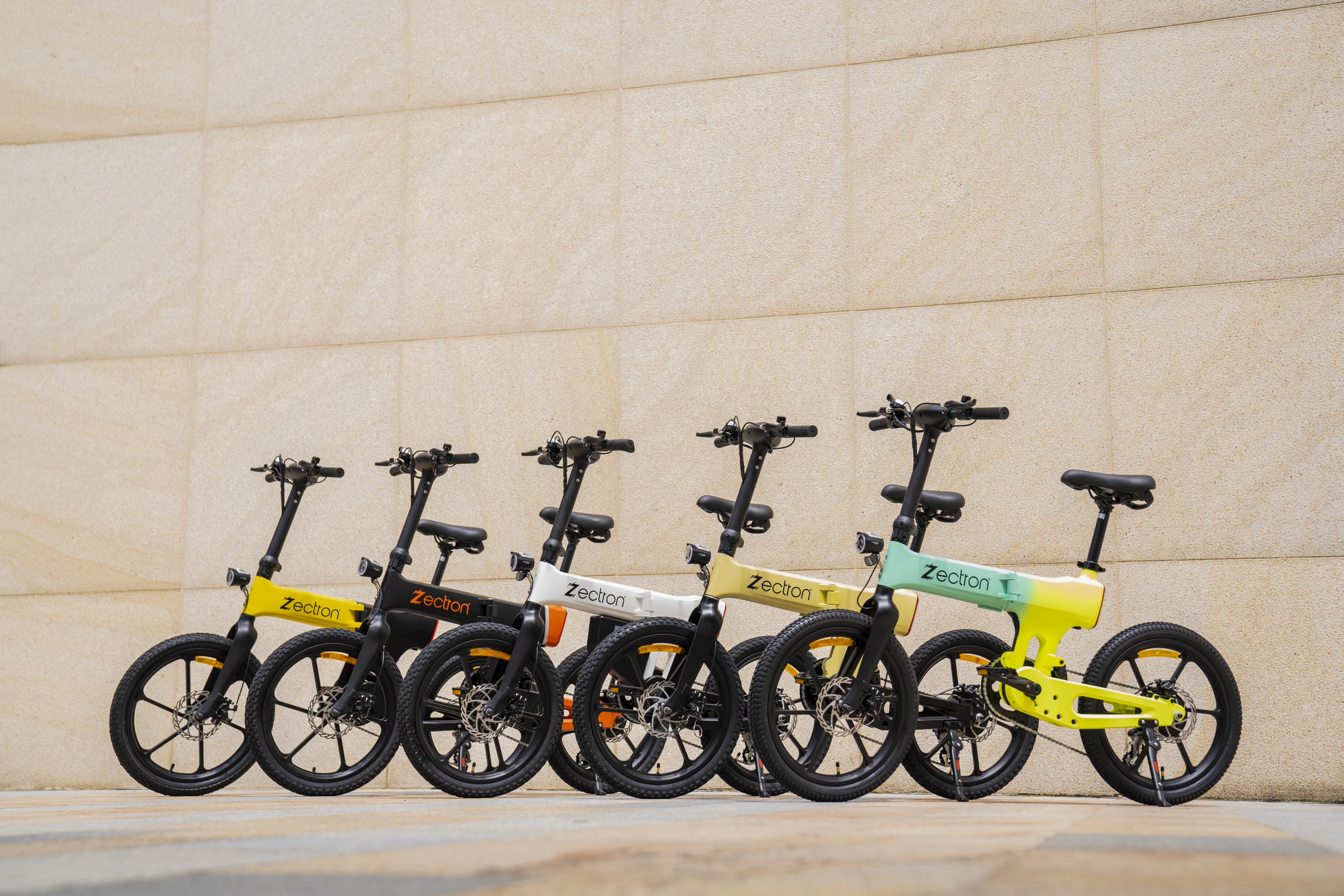 The Zectron folding ebike is being made available in five colorways