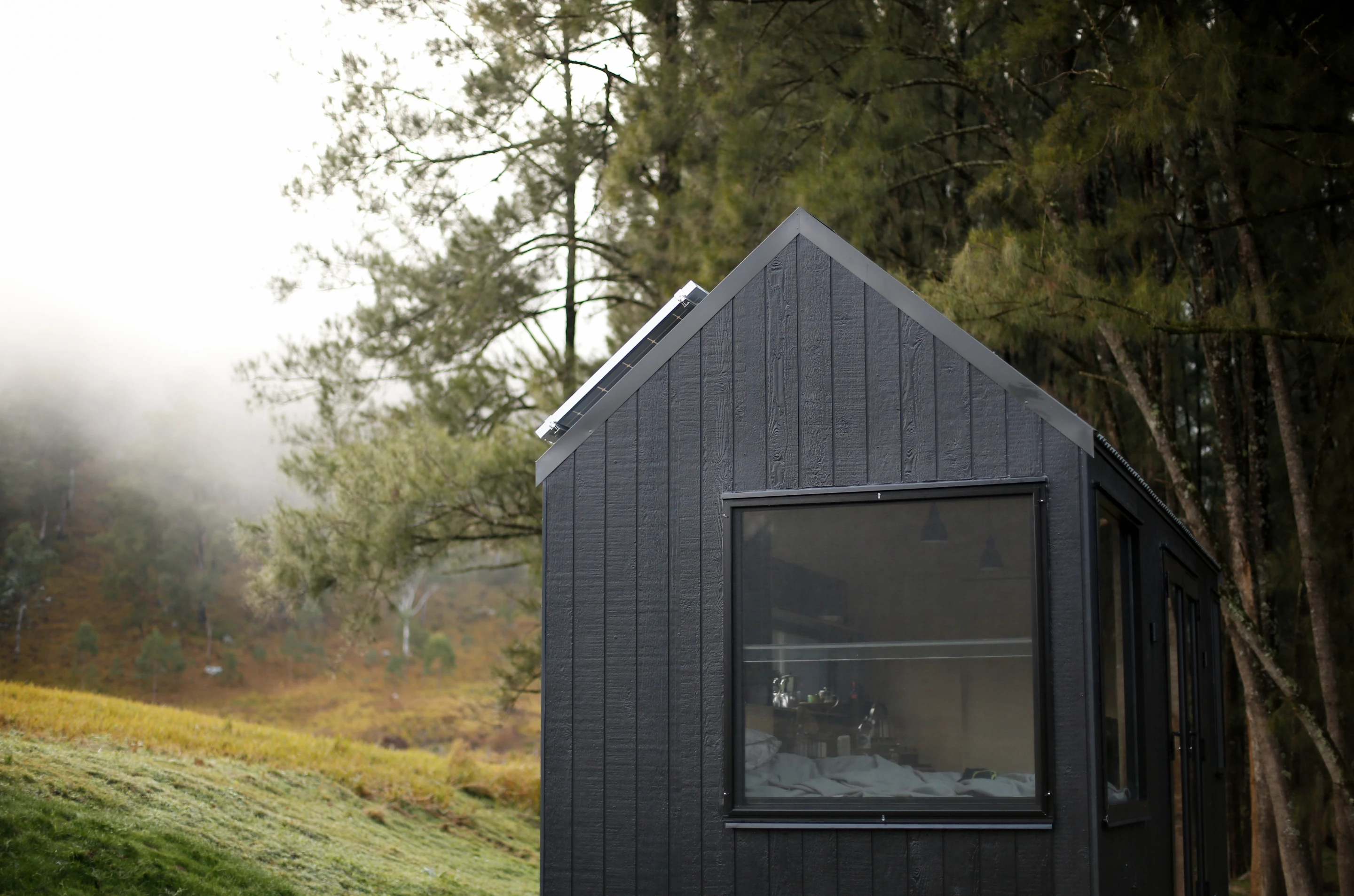 The Barrington Tops Cabin features generous glazing