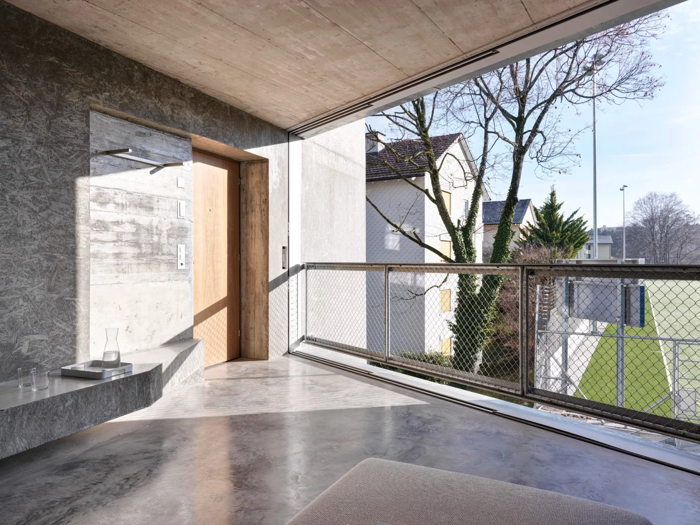 Affordable Housing Langgrütstrasse comprises four two-bedroom apartments measuring 60 sq m (645 sq ft) each and five three bedroom apartments measuring 95 sq m (1,022 sq ft) each