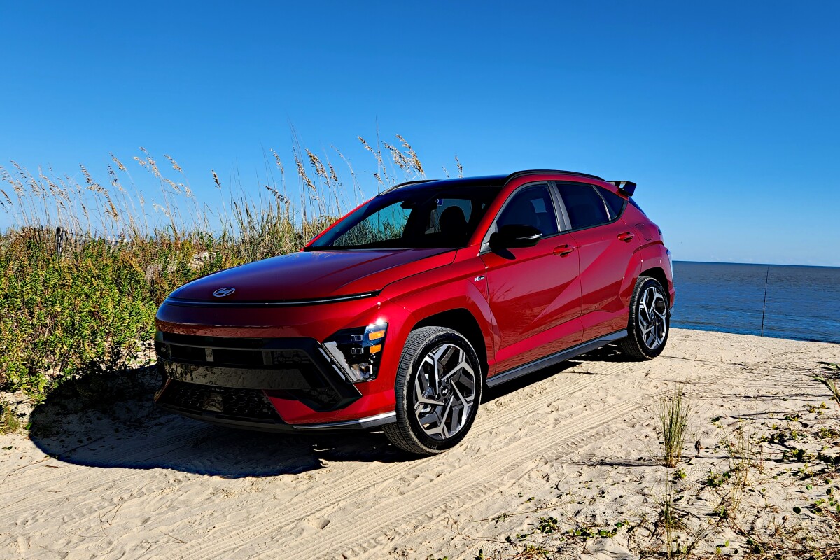 The 2024 Hyundai Kona fit in nicely at this South Carolina beach