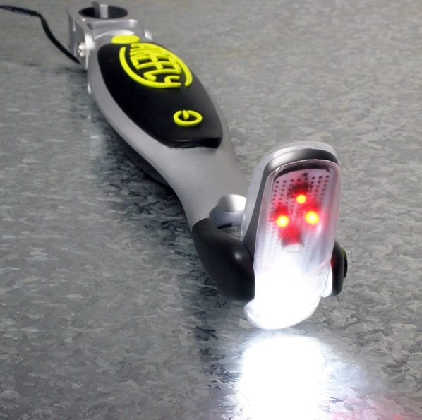 The Firefly bicycle light also has a bright tail light