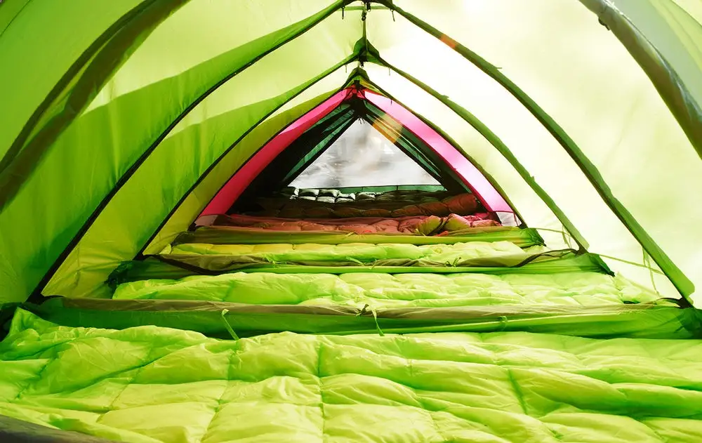 A look inside a RhinoWolf group camping tunnel