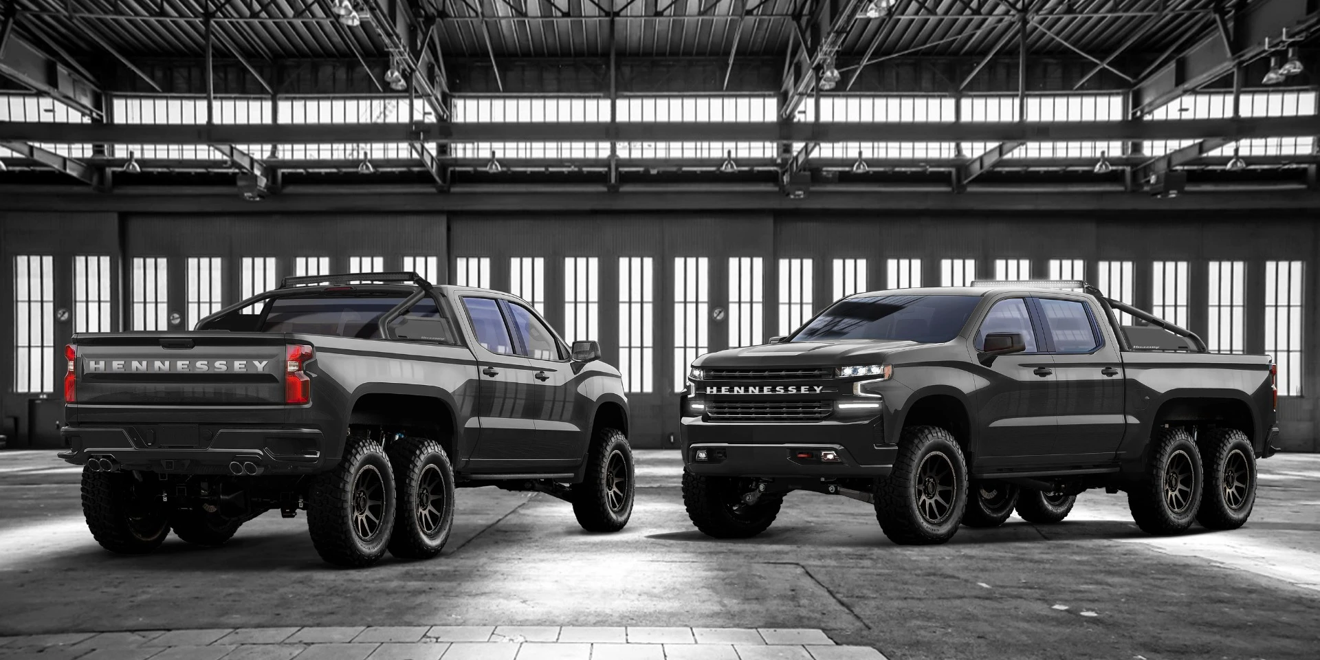 Custom wheels and special BFG off-road tires also make up the changes for the 2019 Hennessey Goliath 6x6