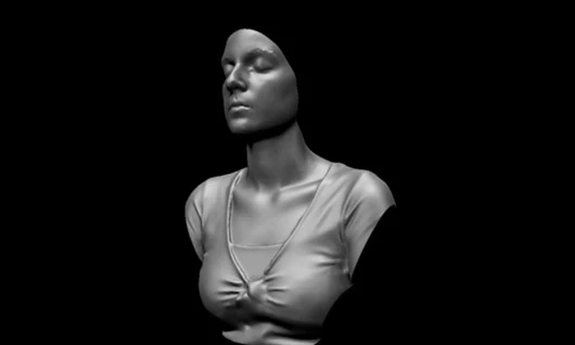 A 3D portrait generated with the Go!SCAN 3D scanner