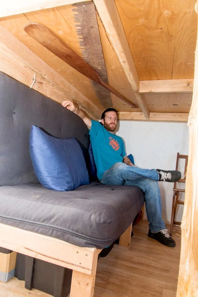 There's more room than you'd expect inside, thanks to the lack of bathroom freeing up space (Photo: Scott Brooks/Brendan McGarry Photography)