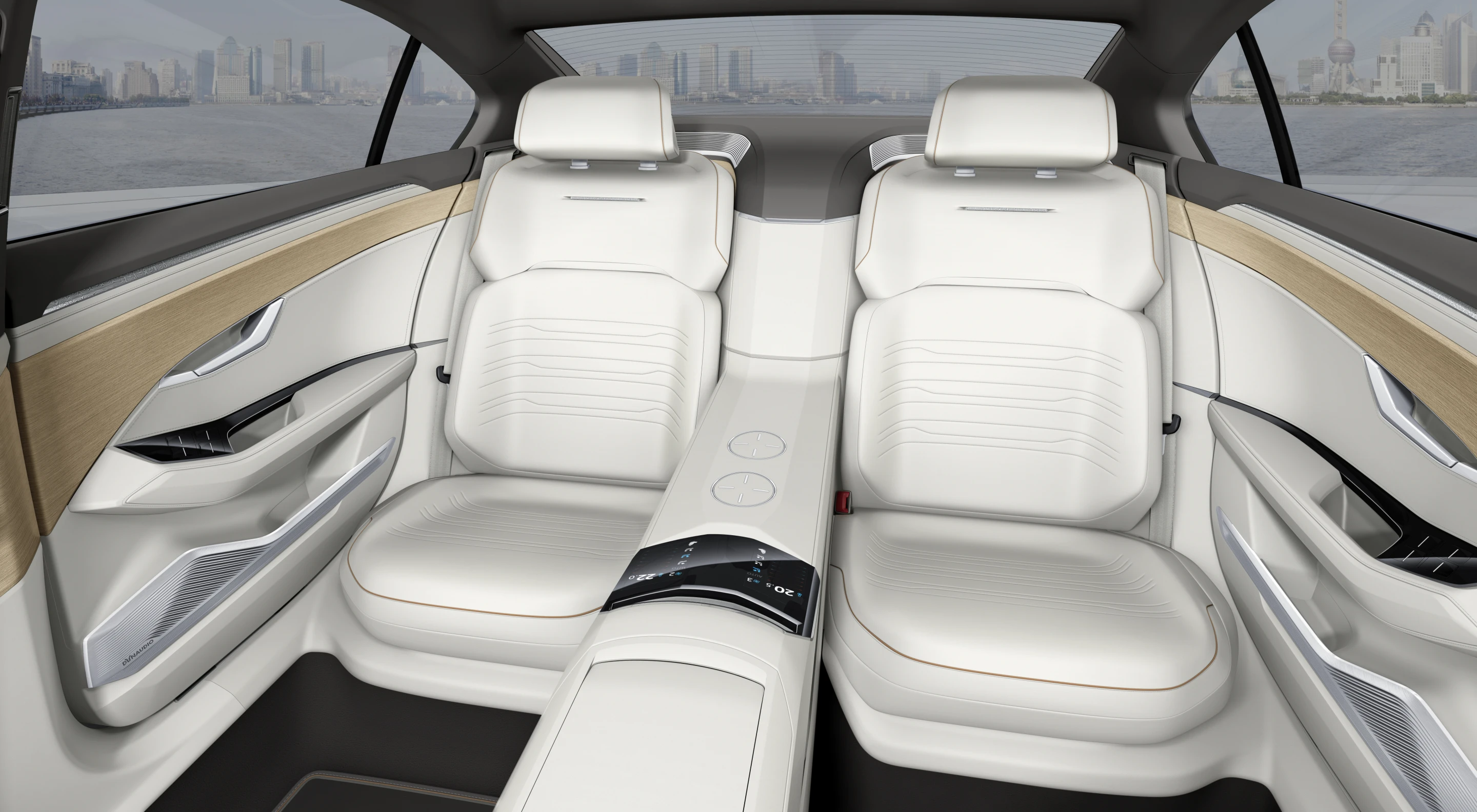 The Volkswagen C Coupé GTE rear seating