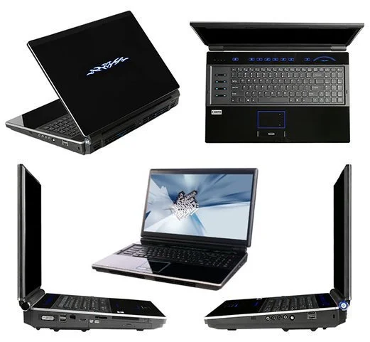 Intel Core i7 processors, nVIDIA GeForce GTX graphics and a huge 18.4in screen - the X8100 gaming laptop from Clevo