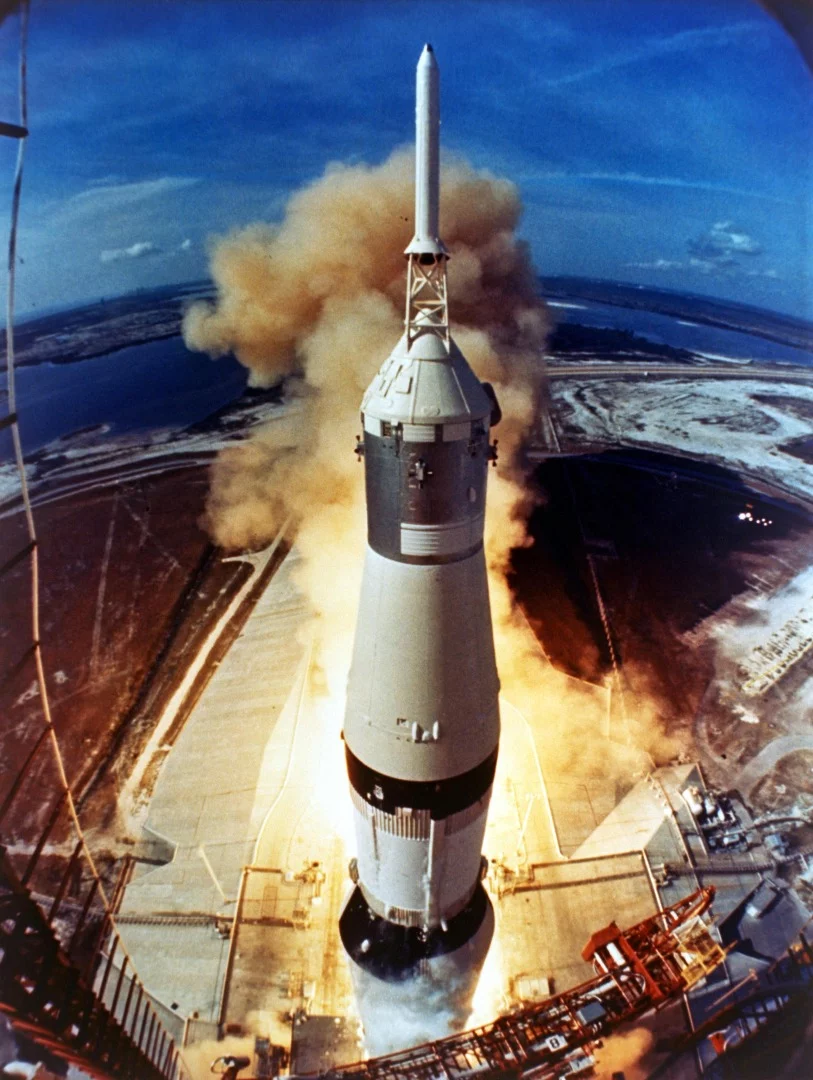 Saturn V lifting off