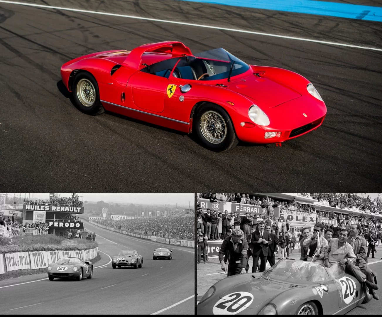 2018 Monterey Car Week Auction Report | This 1963 Ferrari 275 P is of massive historical importance as it is the last Ferrari to win the 24 Hours of Le Mans, and it won twice, in 1963 and 1964, as well as winning the 1964 12 Hours of Sebring. Check out our feature article about this magnificent car