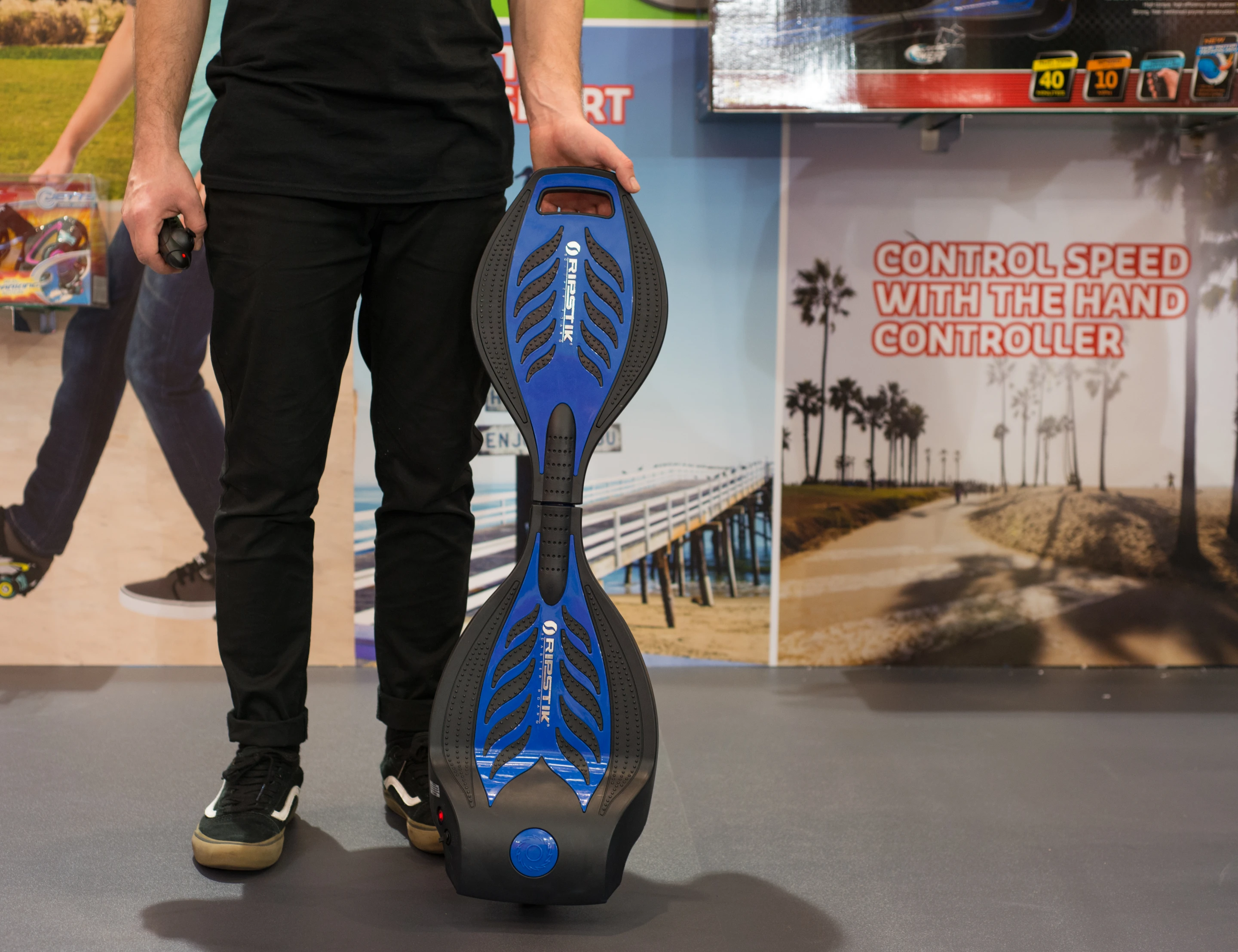 The Razor RipStik Electric weighs 5.2 kg (11.5 lb)