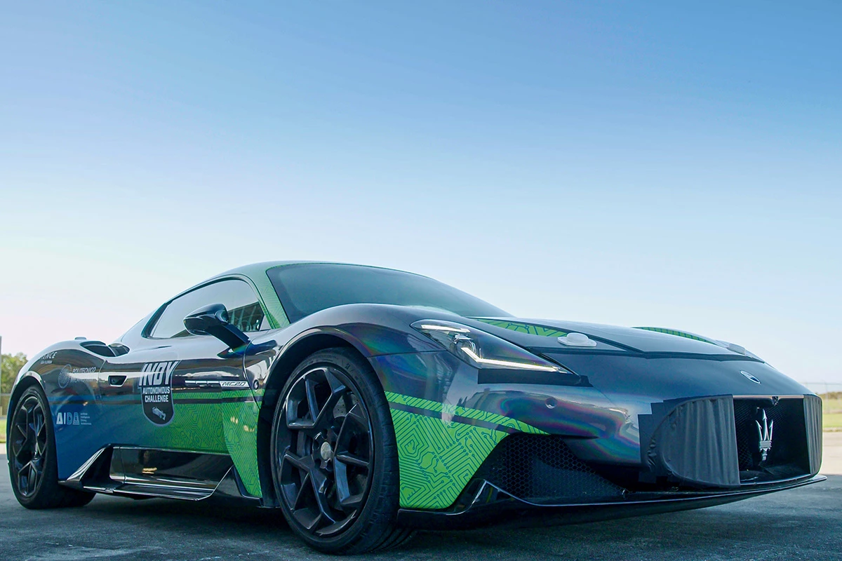 This Maserati features a 630 hp 3.0-liter V6 under the hood – and an AI driver behind the wheel