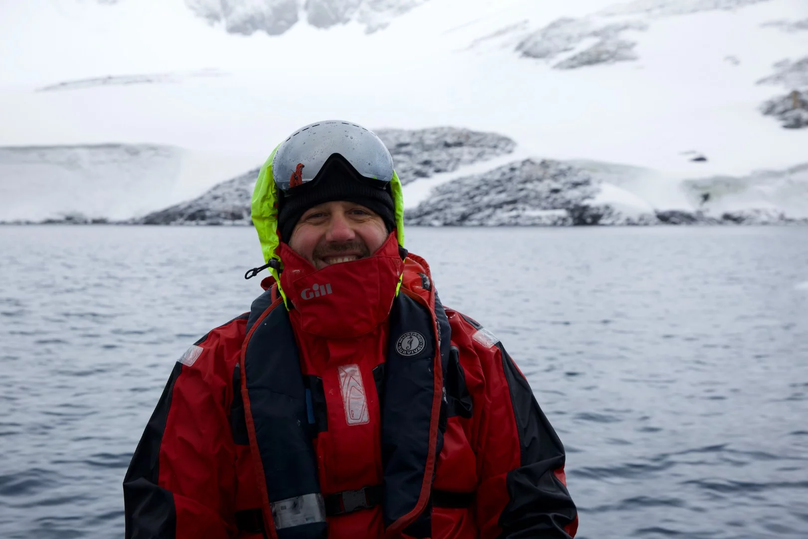 Chris Johnson, Senior Manager, WWF Antarctic Program, on the job in Antarctica