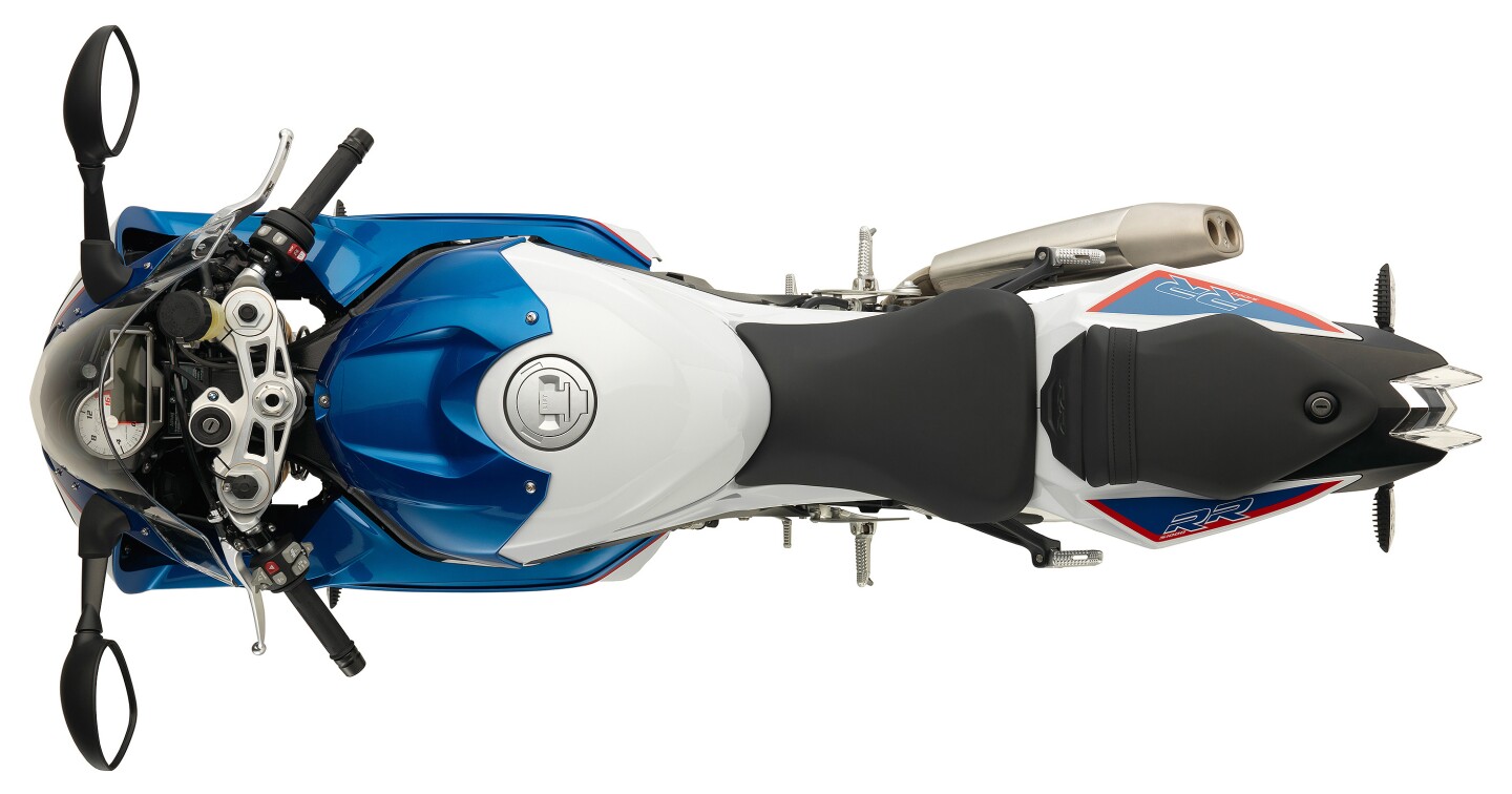 The 2015 BMW S1000RR top view
