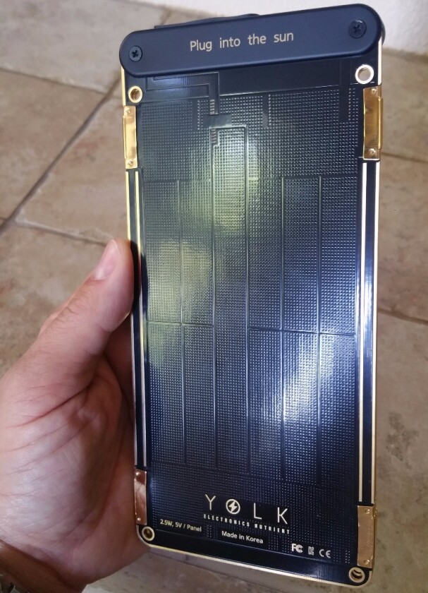 Solar Paper's base unit is capable of delivering up to 5 V / 500 mA, or 2.5 W of output