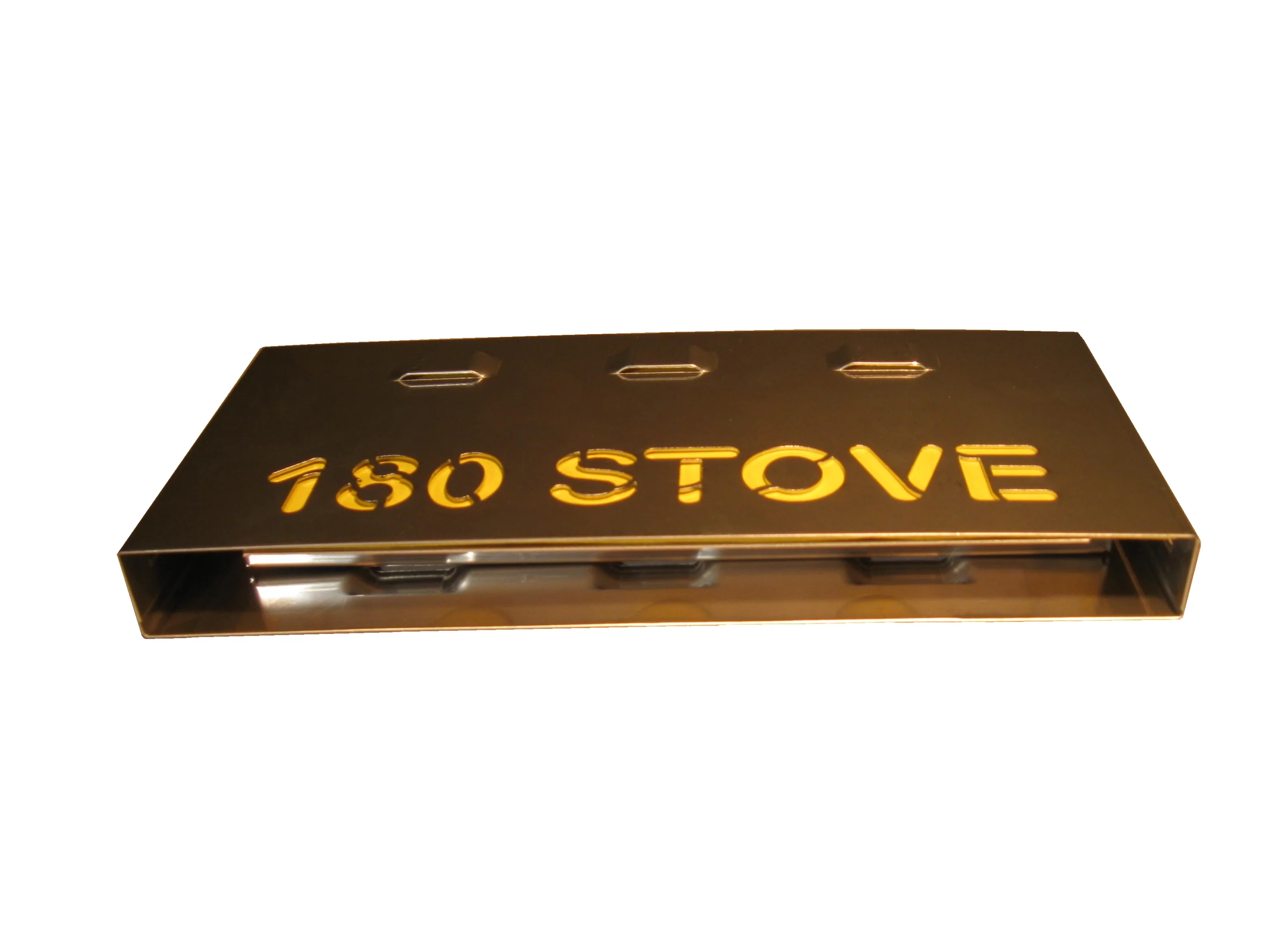 When broken down, the 180 stove is just over half-an-inch thick and 7 inches long