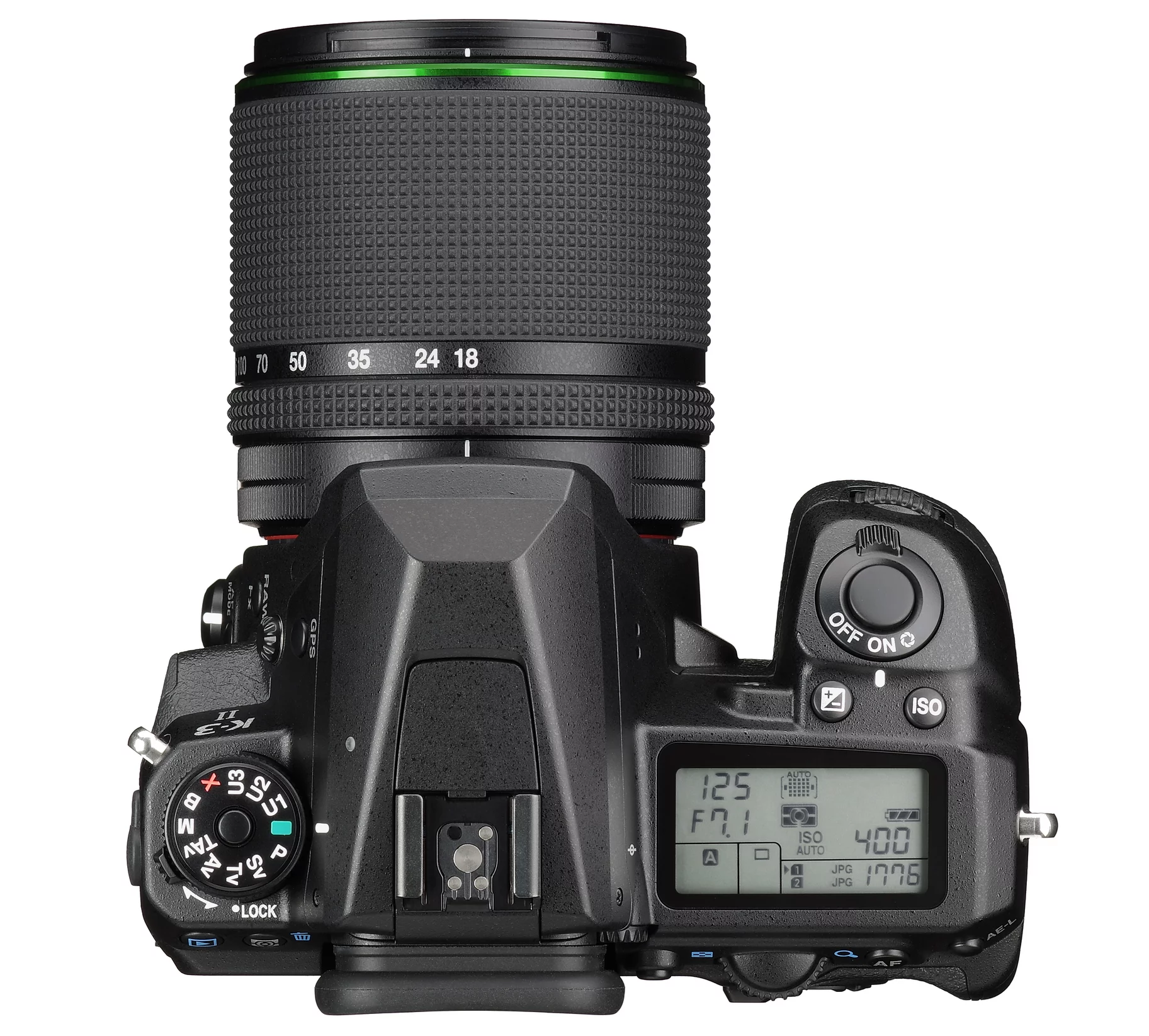 The Pentax K-3 II measures 131.5 x 102.5 x 77.5 mm (5.17 x 3.94 x 3.05 in) and weighs 785 g (28.2 oz)
