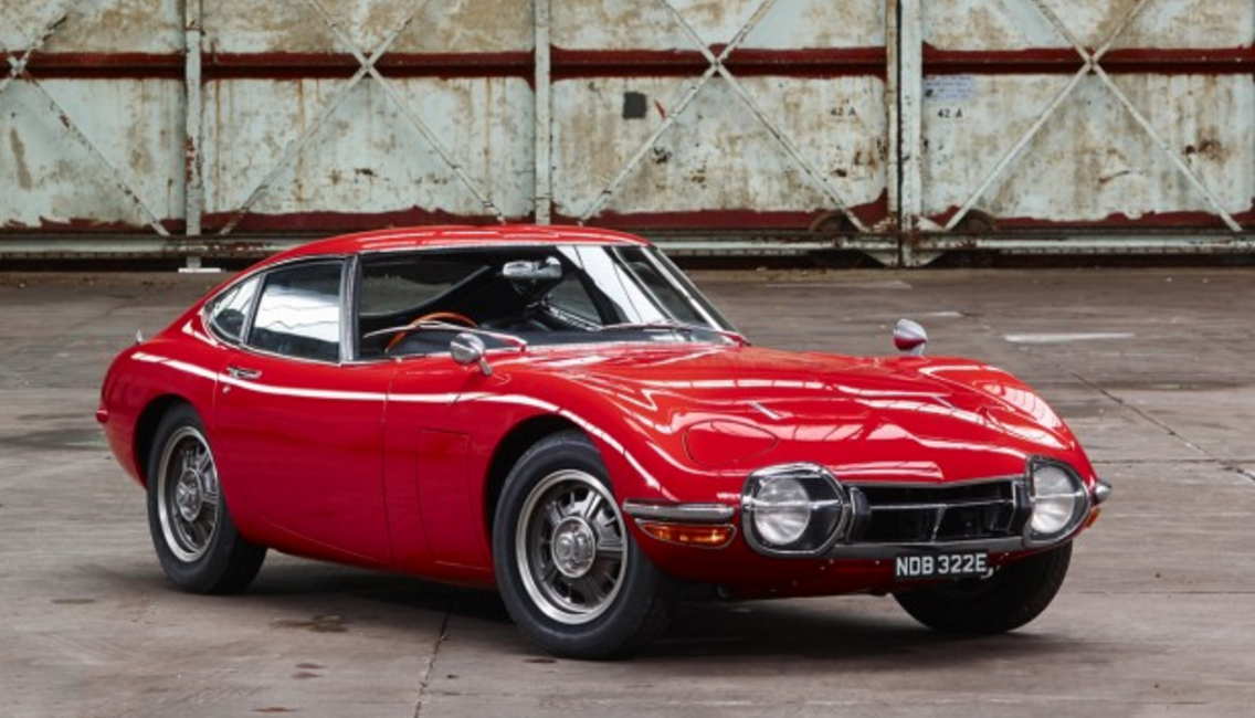 This 1967 Toyota 2000 GT has an estimated value of $750,000 - $950,000