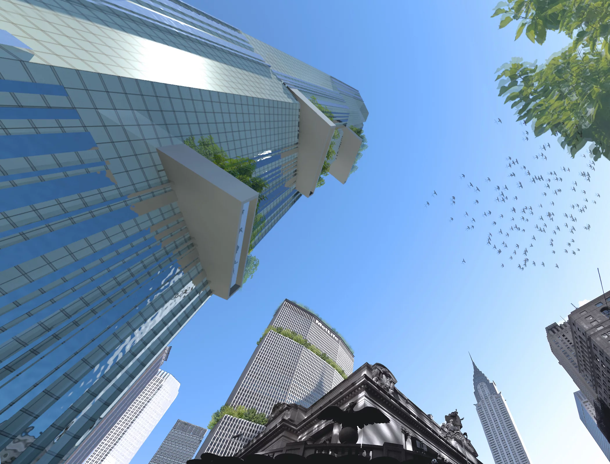 WXY's tapered skyscraper (Image: WXY)