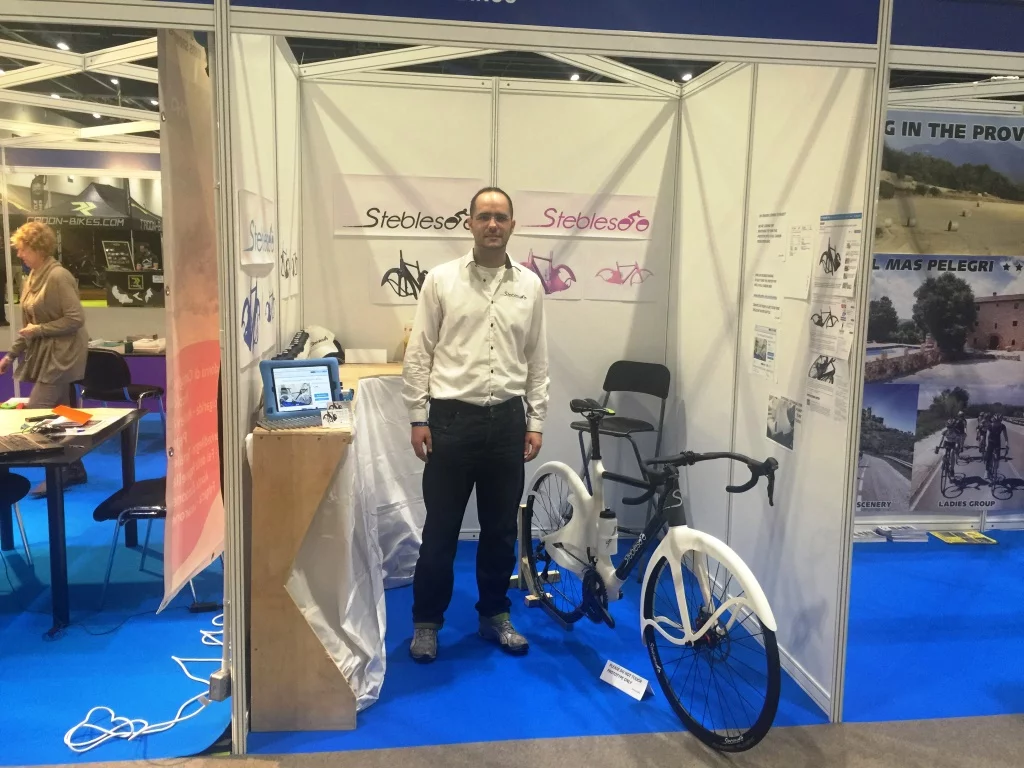 Mark Stebles with the prototype